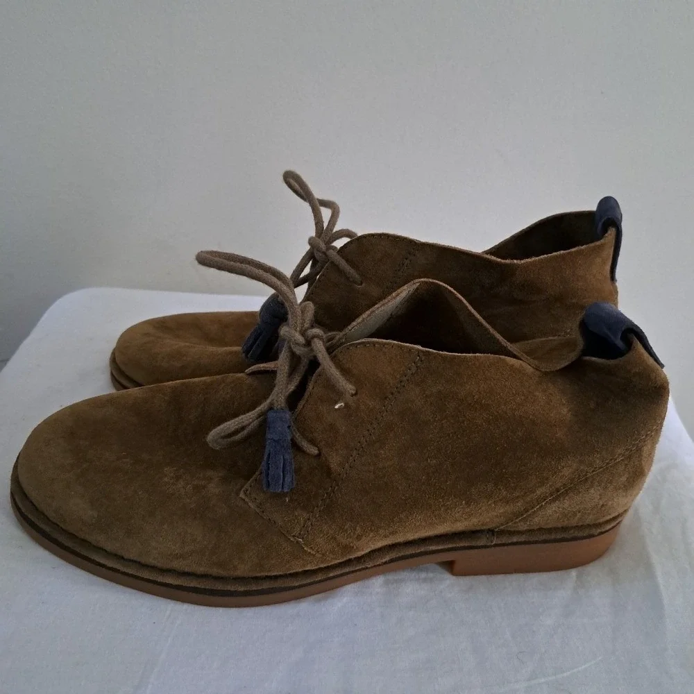 Hush Puppies Suede Desert Boots Brown Tassel Lace Up Ankle Boots Mens‎ 9